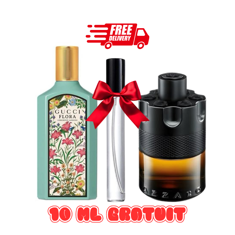 GUCCI FLORA + AZZARO PARFUM + 10 ML GRATUIT